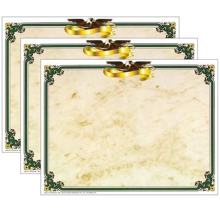 Hayes Eagle Border Certificate, 8.5in x 11in, PK150 VA653